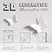 YINGKAI Mariposa in Gossip Girl 12pcs/Pack PVC 3D Decorative Butterflies Removable Wall Art Sticker for Home Decor and Wedding Party Decoration (White)