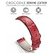 22mm Quick Release Universal Watch Band, MoKo Leather Crocodile Pattern Strap for Amazfit/Samsung Gear S3 Frontier/S3 Classic/Motorola Moto 360 2nd Gen 46mm/Garmin Vivomove/Huawei 2 Classic, RED