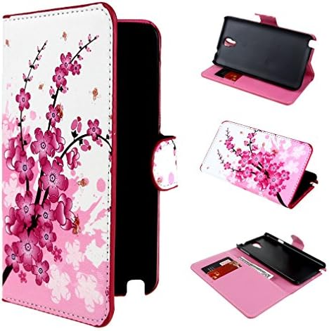 Galaxy Note 3 Neo (5.5 ") Case ,Leathlux (not for Note 3 5.7 ") 37 Wallet Flower Magnetic PU Leather Flip Protective Case Cover for Samsung Galaxy Note 3 Neo (5.5 inches) SM-N7505