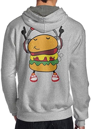 Axingquy Mens DJ Hamburg Hip Hop Cool Hoodie Hoodies M Ash