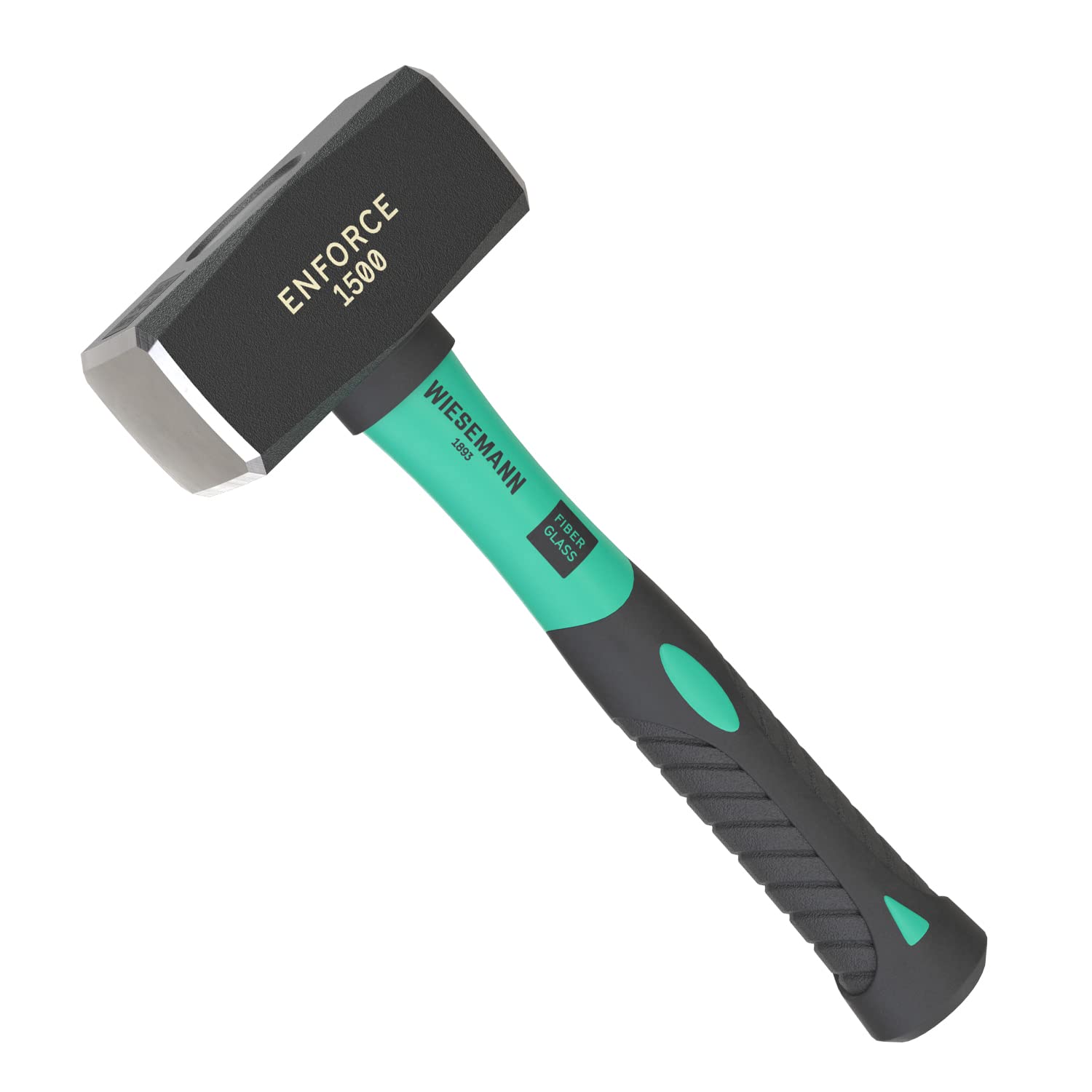 Club Hammer 1500 Grams with 2K fibreglass Handle from WIESEMANN 1893 | Enforce Series | Forged and Induction Hardened Hammer Head | 80553