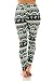 Women's Comfy Geo Tribal Winter Season Printed Lined Fleece Leggings Plus Size One Size X056