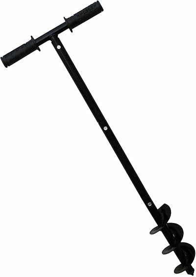 AUGER 4" Manual Post Hole Digger Heavy Duty Hand Drill Carbon Steel 890mm