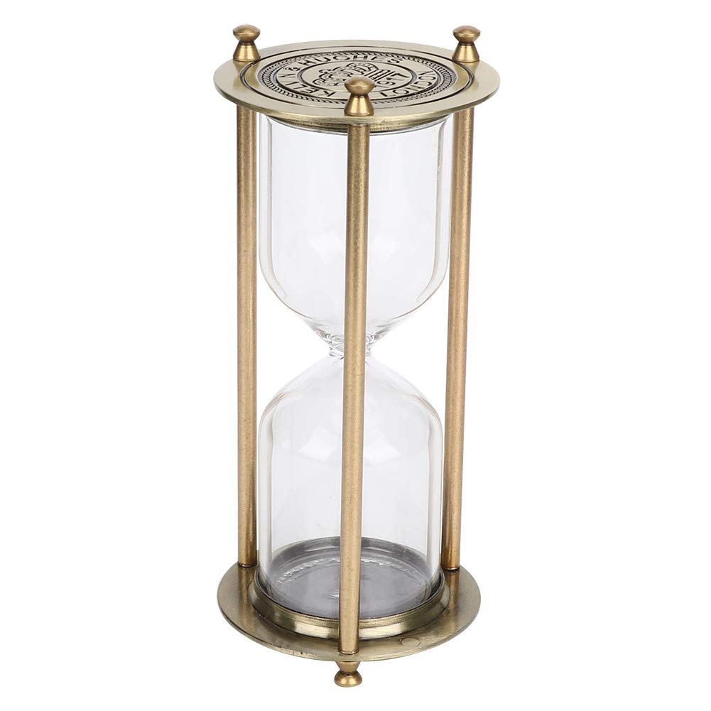 plplaaoo Sauna Hourglass Sand Timer,Sand Timer, Sand Timer Countdown Clock, Glass Sand Clock Home Decoration Hourglass Timer Accessory Gifts Ornament[Small self-loading sand]