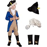 Morph George Washington Costume Kids, George Washington Costume for Boys, President Costume for Boys