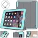 iPad 5th/ 6th Generation Case, New iPad 9.7 Inch 2017/2018 Case Smart Magnetic Auto Sleep/Wake Cover Hybrid Leather with Stand Feature for Apple New iPad 2017 Release Model (Gray/SkyBlue) primary