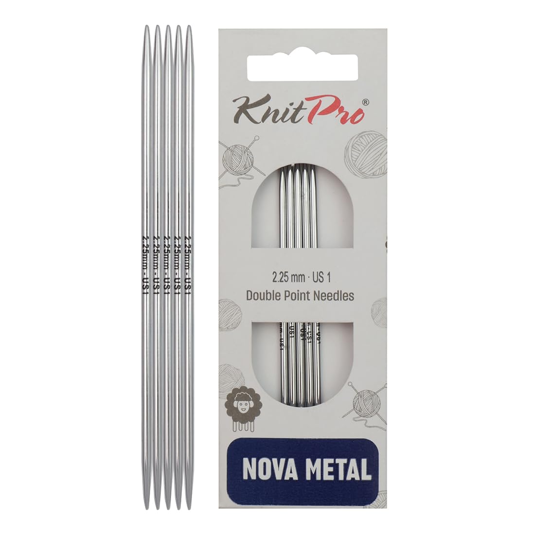 KnitPro Nova Double Pointed Needles 6" (15cm) | 2.25mm