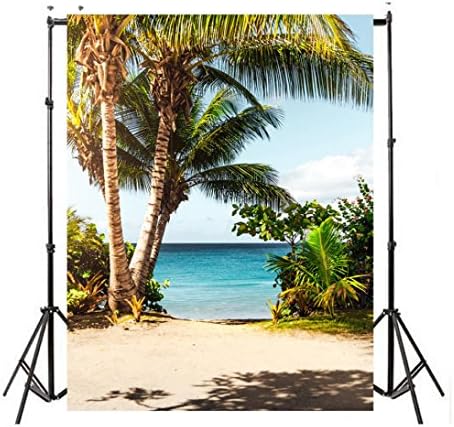 Yeefant Simulation Vinyl Seascape Beach Dreamlike Haloes Photography Waterproof Backdrop Custom Photo Background for Video Studio Props Customized Wedding Graduation,35x59 Inch