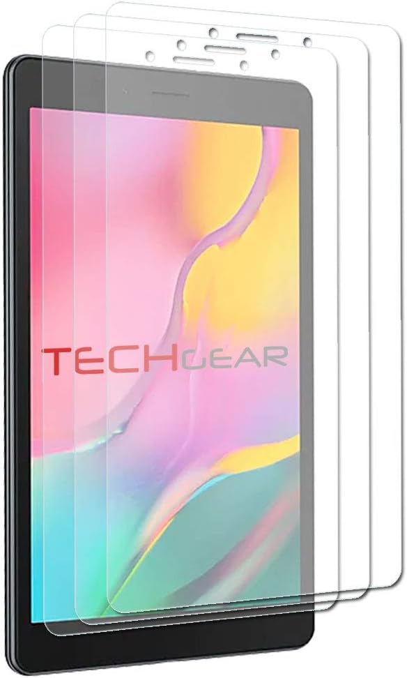 TECHGEAR [Pack of 3 Screen Protectors Compatible for Samsung Galaxy Tab A 8.0 2019 8" (SM-T290 / SM-T295)