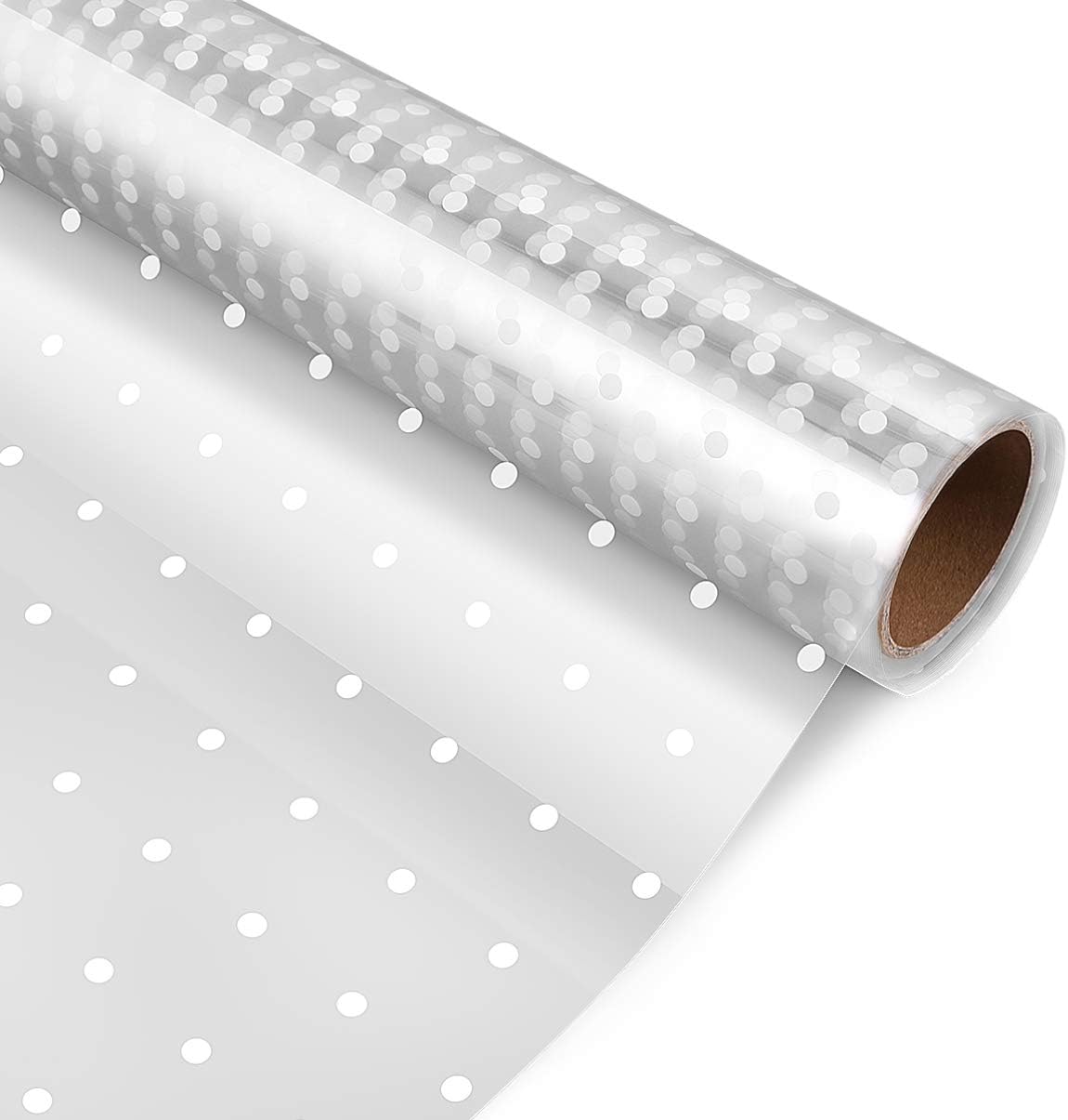 NUOBESTY Clear Cellophane Wrap Roll | 2.5 Mil Thickness Gift Wrap Cellophane Roll Cello Rolls for Gifts Baskets Flowers Arts Crafts: Health & Personal Care
