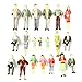 Iceyon 20pcs G Scale Model People Painted Passenger Figures Train Architectural Diorama Miniature Scenery Layout (Mixed Poses 1:25)