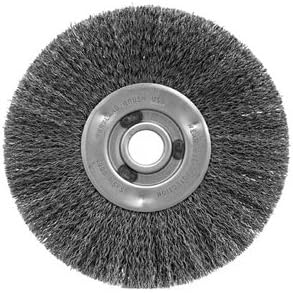 Maryland Brush 41216 AP834, 8" Narrow Crimp Wire Wheel, 8" x 1" x 1" AH, 0.0104