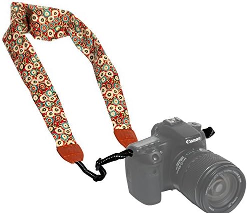 TOAZOE Camera Shoulder Neck Strap，Fabric of Bohemia Floral Scarf Camera Strap for All DSLR Camera (TS-004)