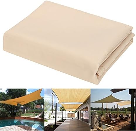 Amazon De Ddanke 98 Uv Schutz Sun Segel Sonnenschutz Sonnendach Fur Outdoor Garten Terrasse Party 200 180 Cm 4 Seilen Und 4 Stuck D Typ Schnallen Enthalten