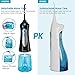 Cordless Water Flosser Oral Irrigator- Portable Dental Gum Flosser With 4 Jet Tips, IPX7 Dual Waterproof, 3 Modes, Portable for Home and Travel, Braces & Bridges Care