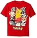 Pokemon Little Boys Group Short Sleeve Tee, Red, Small - 4