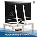 Anti Tip Furniture Kit - Furniture Anchors for Baby Proofing - Earthquake Straps - TV Safety Straps - Easy Install - Enhanced Instructions (4 Pack White) by AMG Home