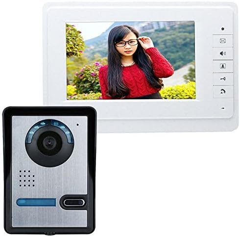Smartlife 7 Inches Digital HD Wired Doorbell Camera Video Intercom Door Phone System Wide Angle Peephole Viewer