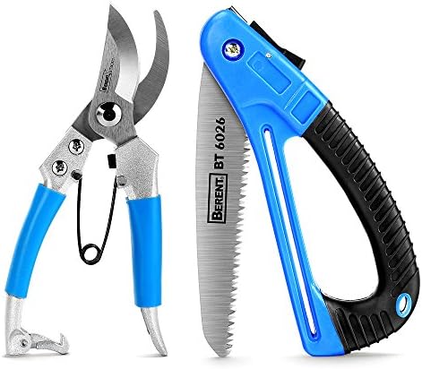 Pruning Shears Folding Saw HANMEIUS 2 Inch 1 Flower Pruner Shears Hand Pruners Branch Professional Tree Saw for Flower Tree ,Pruning, Camping, Hunting, Toolbox
