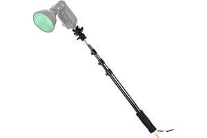 AD-S13 21-63"/55-160cm Portable Light Boom Pole Stick 1/4" Male Thread Compatible with V1C,TT685,AD200PRO WITSTRO Flash AD180