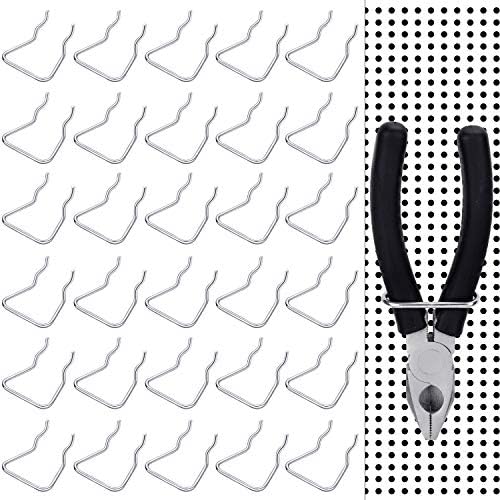 Pegboard Plier Holders, Stainless Steel Double Loop Pegboard Hooks