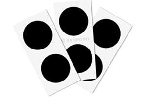 SANPOPO 20pcs NFC Stickers Black NFC Tags Sticker NTAG215 NFC Rewritable Tags NFC 215 RFID Sticker (25mm) Programmable NFC Tag 504 Bytes Compatible with iPhone and All Other NFC Enabled Devices