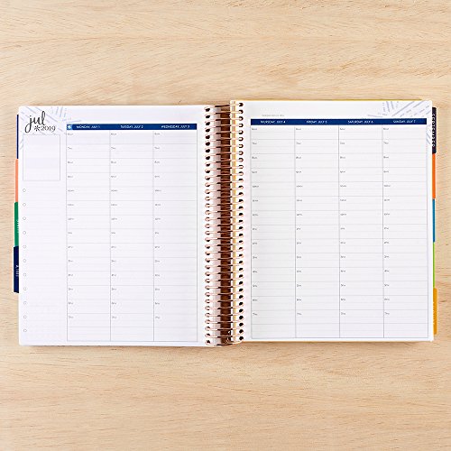 2019 12 Month Jan Dec Lifeplanner Painted Petals Hourly Colorful Layout