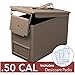 Solid Tactical 50 Cal Ammo Can – New Steel Ammo Box Military & Army M2A1 for Long-Term Waterproof Ammunition & Valuables Storage