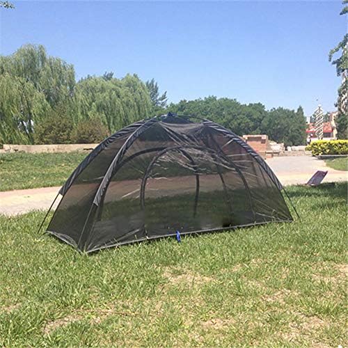 XNNSH Double Hammock with Mosquito Net, 660 Pounds Capacity, Sturdy and Lightweight for Outdoor Backpacking Camping Trip Hiking/Indoor Garden Yard fishing