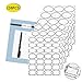 Nardo Visgo Clear Sticker Labels with Black Border for Jars,Free Black Marker,Decorative Transparent Removable Waterproof Name Tags for Storage Bins,Glass Bottles,Food Container or Craft,138pcs