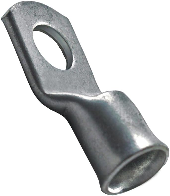 Zexum 5875 Electro-Tin Plated Copper Tube Lug Ring Terminal for Battery Starter Cable Welding Earthling with 8 mm Hole