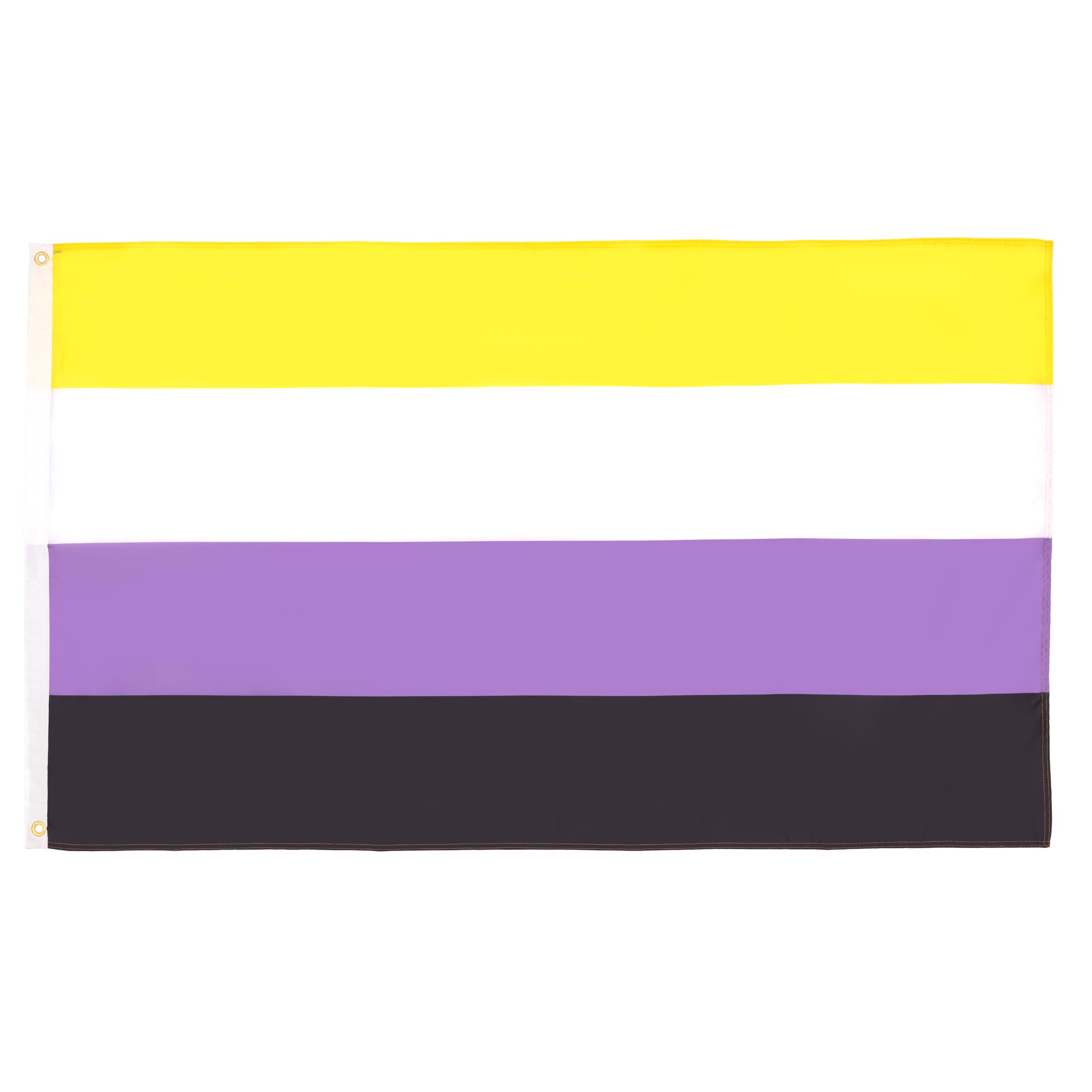 AZ FLAG - Non-Binary Pride Flag - 3x5 Ft - 100D Polyester Nonbinary Pride Banner with Two Metal Grommets - Fade Resistant - Vivid Colors - 3' x 5' Feet - 150x90 Cm