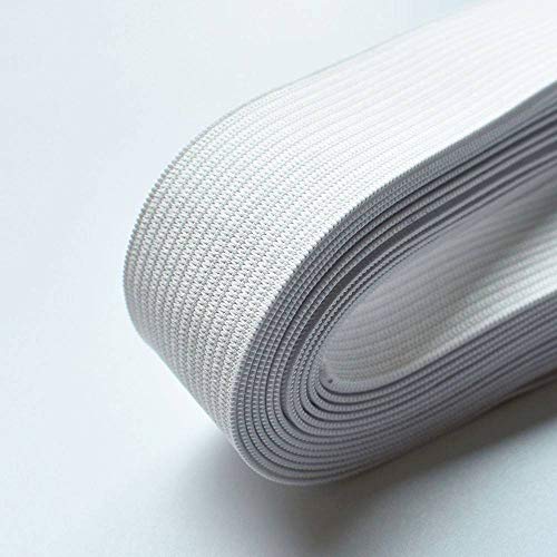Leline's Elastic Spool, Knit Elastic Band for Sewing, 1 Inch x 5 Yard, White