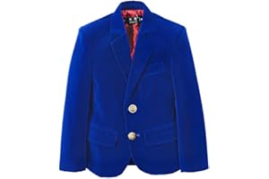 YUANLU Boy Winter Jacket for Boys Homecoming Dresses Kids Suits Velvent Blazer