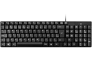 Teclado Com Fio Compacto Conexão USB Resistente Água Preto Multi - TC193