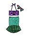 Rush Dance Princess Ariel The Little Mermaid Dress Costume Cosplay Swimwear (5T, Little Mermaid)