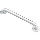 Moen DN8712 Bathroom Safety 12-Inch Stainless Steel Bathroom Grab Bar, Stainless