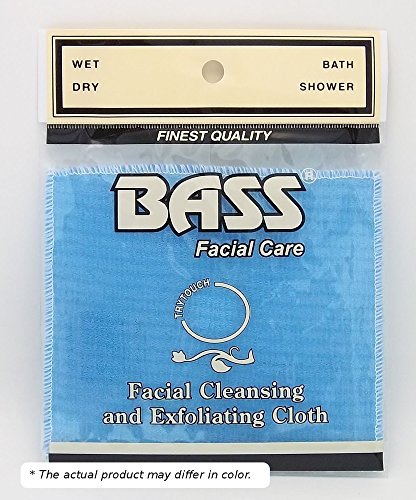 Facial Cleansing Cloth: Textured Nylon Fiber Bass Brushes 1 Cloth