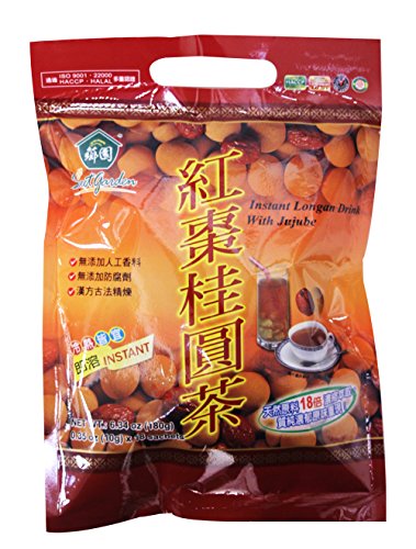 鄉園即溶紅棗桂圓茶 Sweet Garden Instant Longan drink with jujube 6.34z (Pack of 2)
