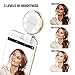 Selfie Ring Light, JANCHUN Rechargeable Selfie LED Camera Light with 7 Light Colors and 3 Levels of Brightness - Gold