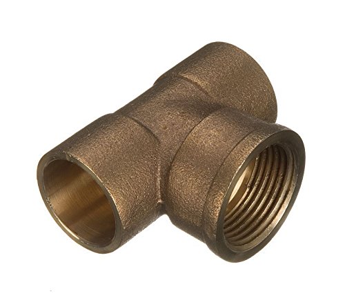 15mm x 15mm x 1/2" Threaded Centre Tees - End Feed