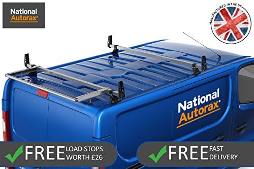2 Heavy Duty Steel-Line Roof Bars & Roller for Trafic Vivaro NV300 & Talento 2014+ [Low Roof]