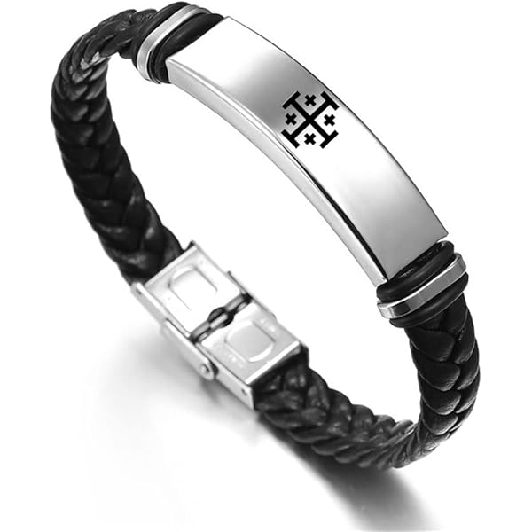 Amazon.com: Russian Orthodox Cross Braided Leather Bracelet