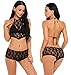 Avidlove Women Lingerie Lace Babydoll Sleepwear Sexy Halter Bra and Panty Set