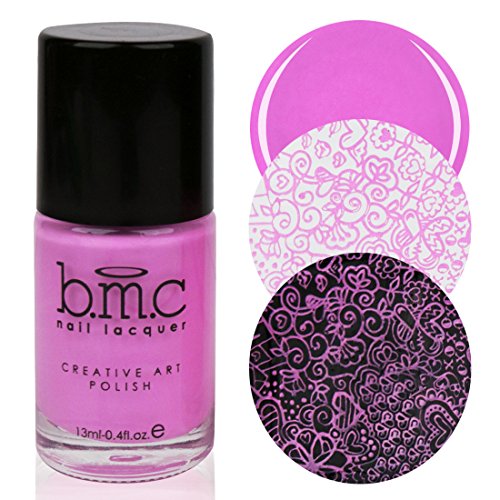 BMC Electric Pastel Pinky Purple Creative Art Stamping Polish - Electro Glo, Kandi Spirit BMC Electric Pastel Pinky Purple Creative Art Stamping Polish - Electro Glo, Kandi Spirit