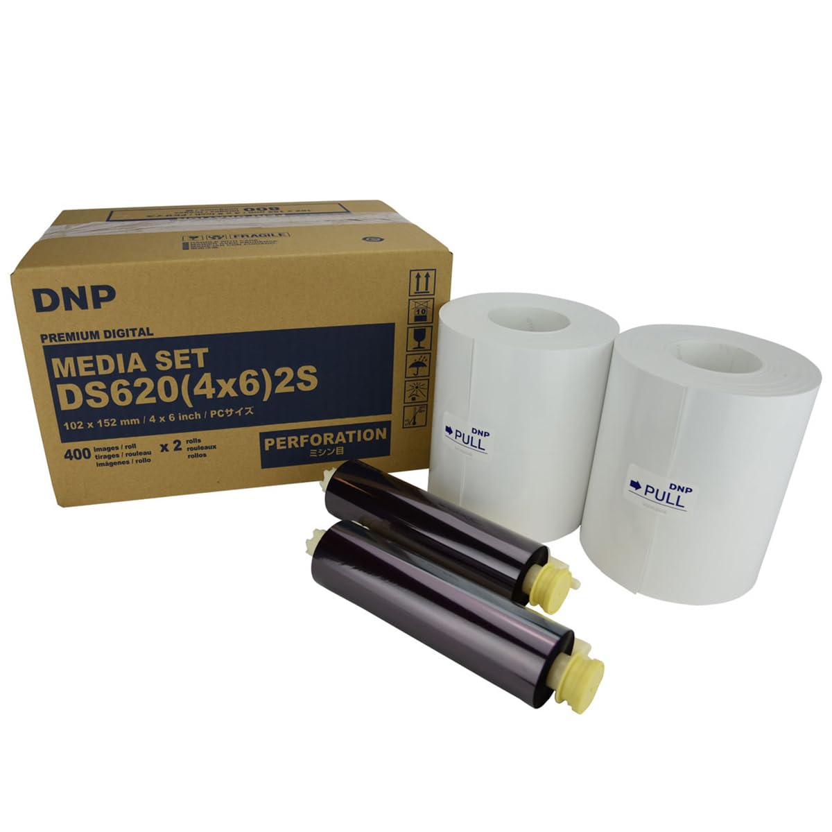 Photo 1 of DNP 4x6" Dye Sub Media for DS620A Printer, 400 Prints Per Roll, 2 Piece