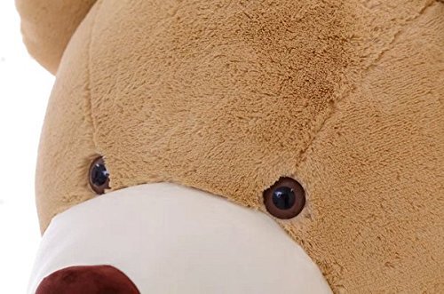 Hugme 200 cm Plüsch Giant Kuscheltier Baby XXL Riesen bär Plüsch-bär Hellbraun (200cm) – Bild 7