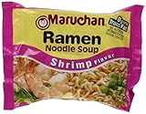 Maruchan Ramen Shrimp Flavor Noodle Soup 3 oz (Pack of 24)