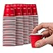 Disposable Shot Glasses - 100 Mini Cups Red Solo Party - Plastic Shot Cups - Jello Shots - Jager Bomb Cups - Beer Pong Cups - Perfect Size for Serving Condiments, Nuts and Samples