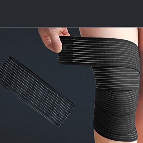 Compression Patella Knee Sleeve Thigh Leg Brace For Women Men Make Our Wraps Out Of Heavy Duty Elastic (black)